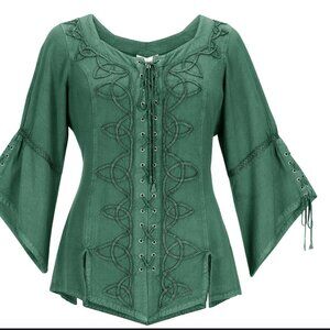 Beautiful Etherial Green Tunic